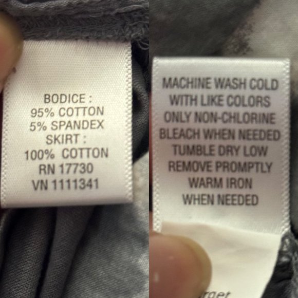 CONVERSE One Star Summer Front Cross Mini Dress Gray Size XL - Picture 11 of 12